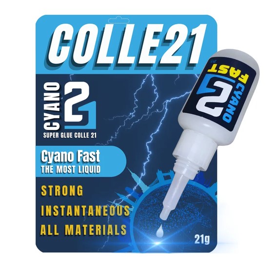 Ultra-Liquid Fast Super Glue with Express Drying 21g