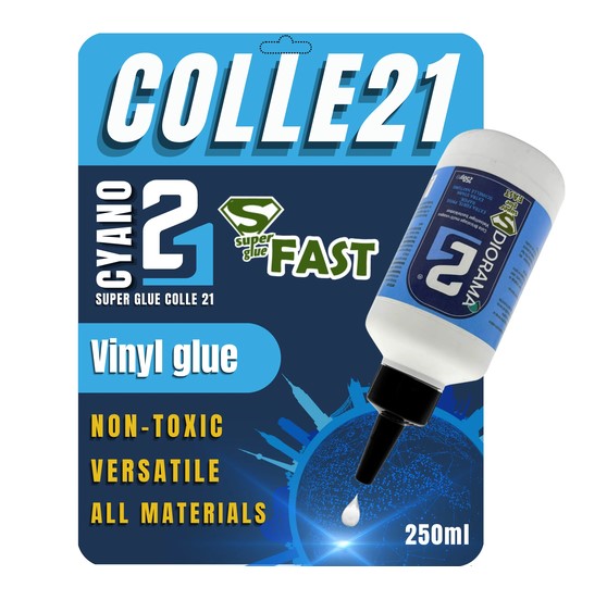Vinyl white glue fast super glue Colle21 - 250 ml