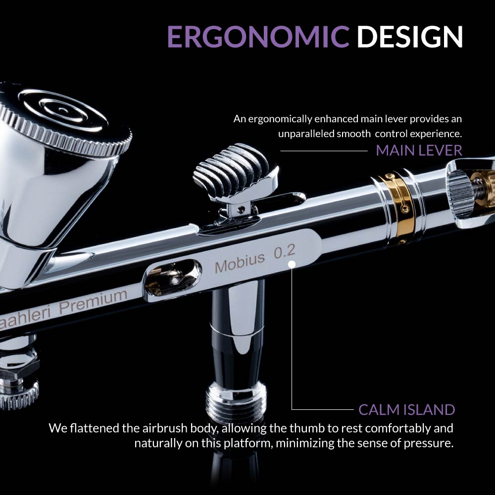 Premium Series GHPM-Mobius 0.2mm Airbrush - Image 6